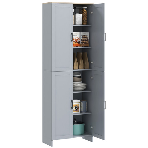 Homcom kitchen pantry - homcom, cabinet