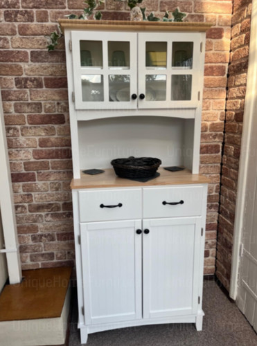 Tall kitchen pantry rustic - pantry,