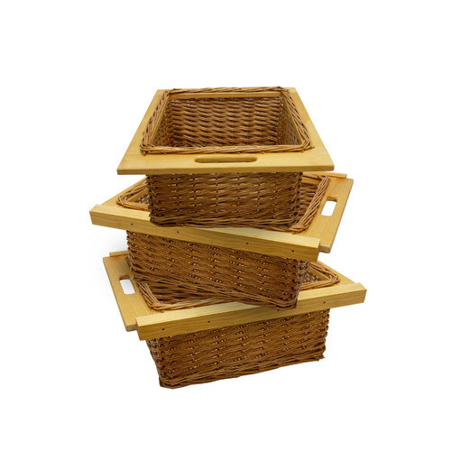 New pull out wicker baskets - pull,