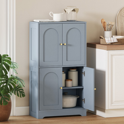 Kitchen pantry cupboard grey - pantry,