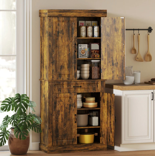 Tall kitchen cupboard - kitchen,