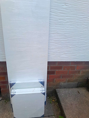 White kitchen larder unit - white,
