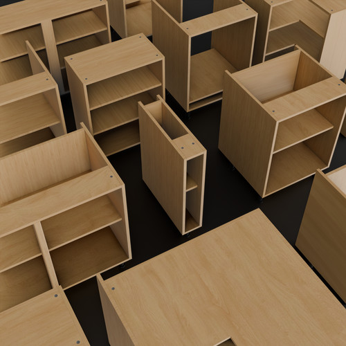 Oak mfc flat - oak, kitchen